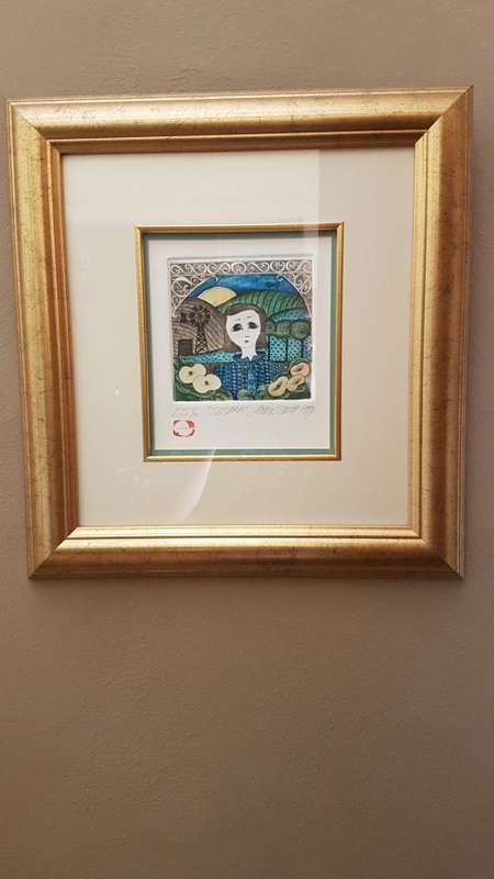 Johan Smith Original Art Colour Etchings Pair Susara and Natasha