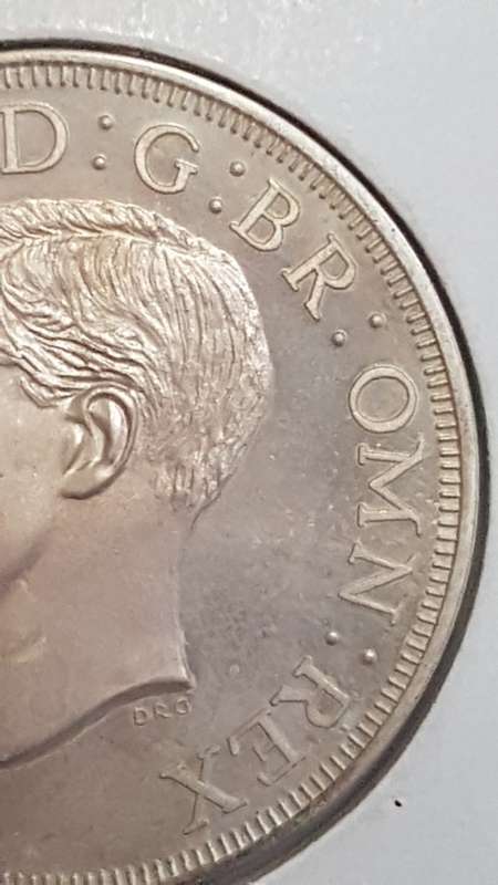 1937  Silver Proof South Africa Fantasy Crown 5 Shillings