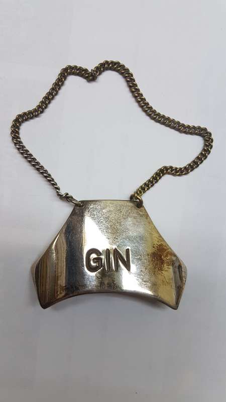 Gin Decanter Label EPNS