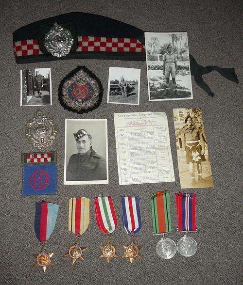 WW2  ARGYLL & SUTHERLAND HIGHLANDERS LOT