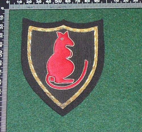 WW2 8th ARMY DESERT RATS ASSOCIATION BLAZER BADGE
