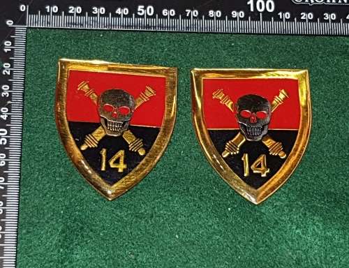SADF 14 FIELD REGT FLASH SET
