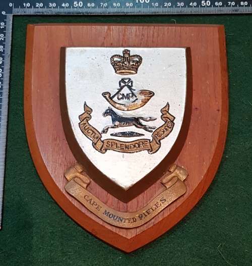 CAPE MOUNTED RIFLES PLAQUE