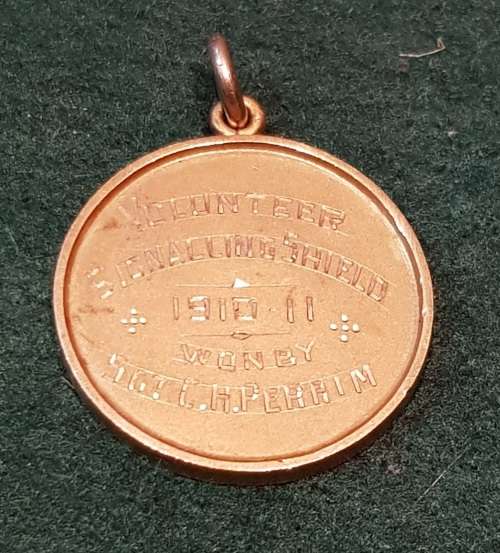 WITWATERSRAND RIFLES VOLUNTEER SIGNALLING SHIELD MEDALLION