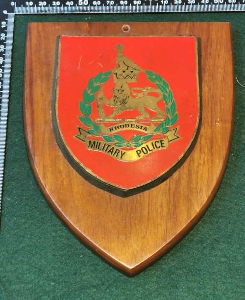 RHODESIAN MILITARY POLICE PLAQUE