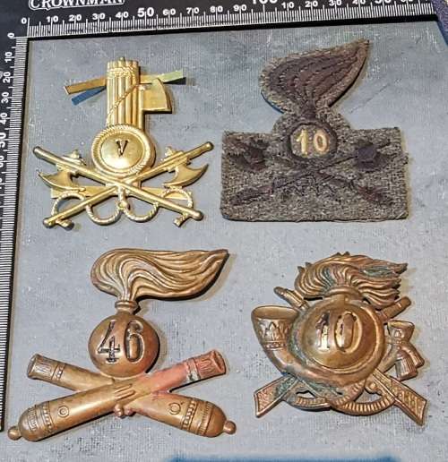 ITALIAN WW2 ARMY CAP BADGE LOT