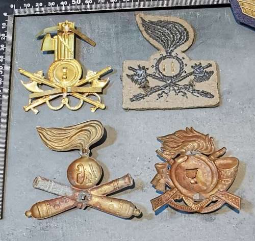 ITALIAN WW2 ARMY CAP BADGE LOT