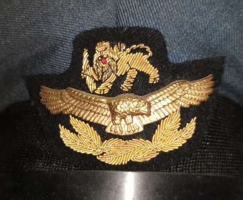 RHODESIAN AIR FORCE OFFICERS PEAK CAP
