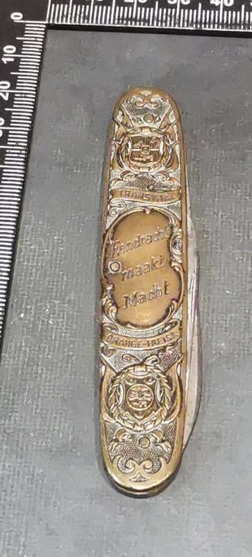 GENERAL BOTHA, UNION OF SOUTH AFRICA 1910 COMMEMORATIVE PEN KNIFE