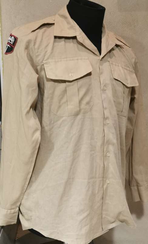RHODESIA ARMY 1 BRIGADE OFFICERS BARRACK SHIRT