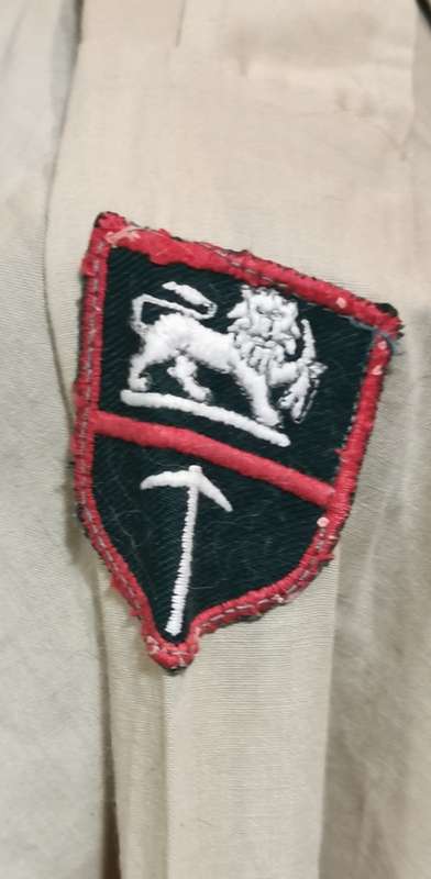 RHODESIA ARMY 1 BRIGADE OFFICERS BARRACK SHIRT