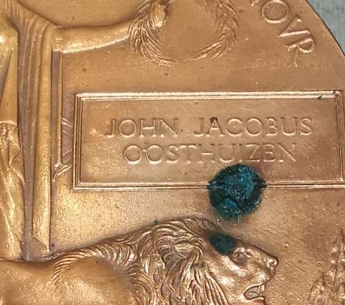 WW1 NAMED DEATH PENNY FRENCH CAMPAIGN