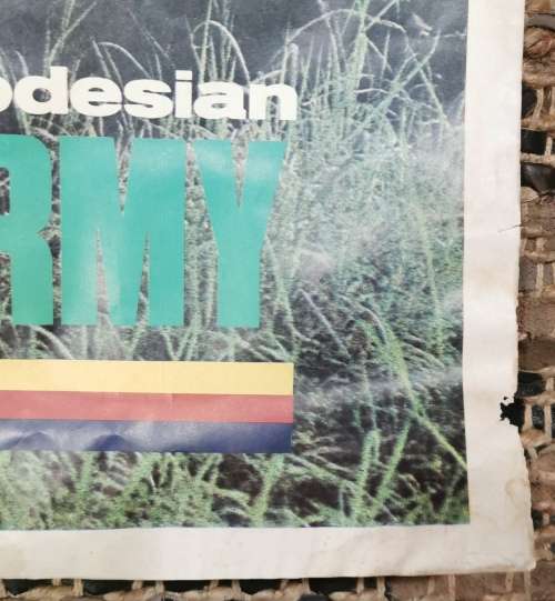 ORIGINAL RHODESIAN TERRORISM STOPS HERE RECRUITMENT POSTER