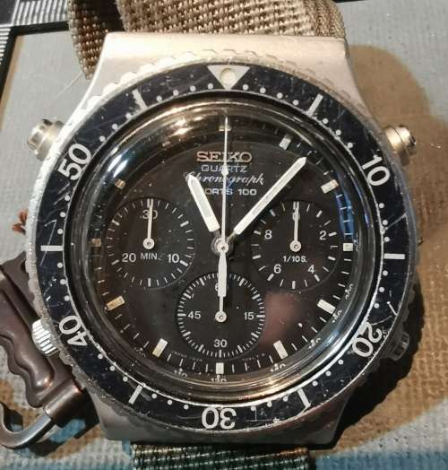 SAAF JET PILOTS SEIKO 7A28-7040 WATCH