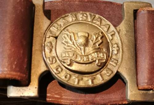 TRANSVAAL SCOTTISH LEATHER BELT