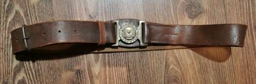 TRANSVAAL SCOTTISH LEATHER BELT
