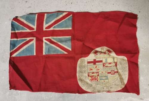 Original Small 1870-1898 Boer War Canadian Red Ensign Flag