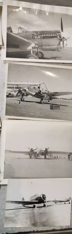 ORIGINAL WW2 SAAF PHOTO LOT WITH SOME RARE AIRCRAFT TYPES