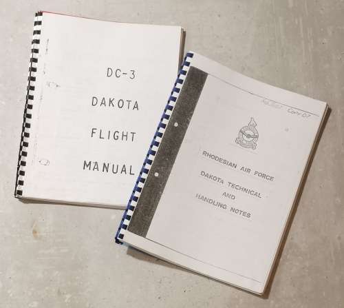 RHODESIAN AIR FORCE DC-3 MANUALS