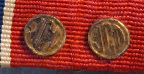 SADF JOHN CHARD DECORATION MEDAL RIBBON  &  BUTTONS