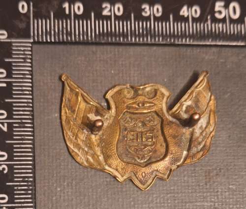 BOER WAR ORANJE VRYSTAATS ARTILLIERIE SLOUCH HAT BADGE