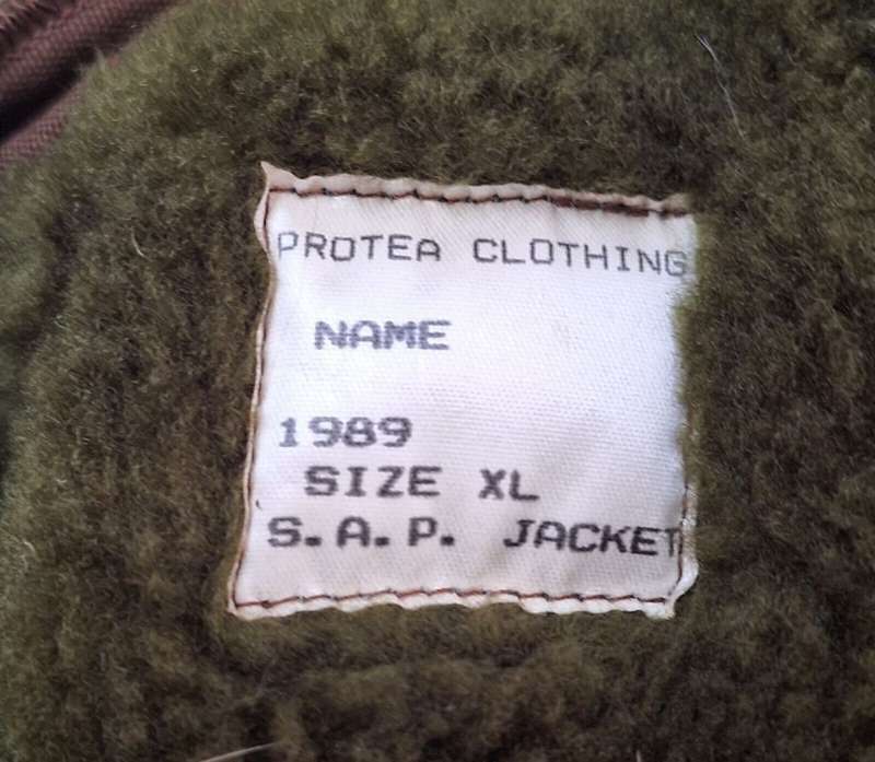 PRE 94 SOUTH AFRICAN POLICE  WINTER CAMO JACKET