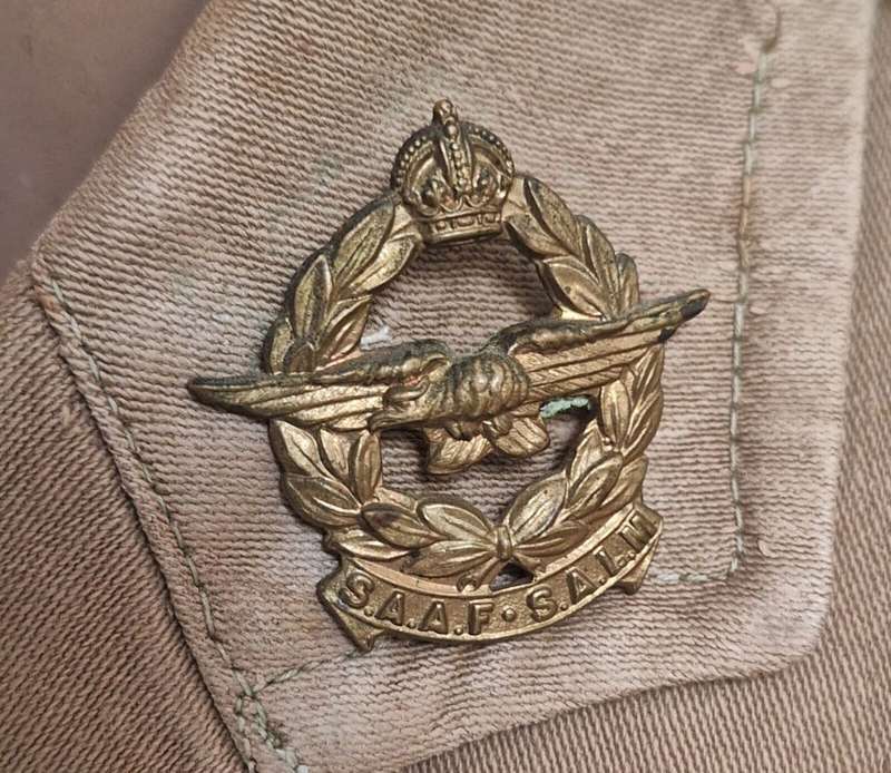 WW2 SOUTH AFRICAN AIR FORCE OFFICERS PILOT TUNIC With STOP WATCH