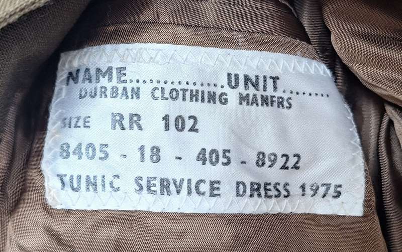 SADF CAPE TOWN HIGHLANDERS UNIFORM