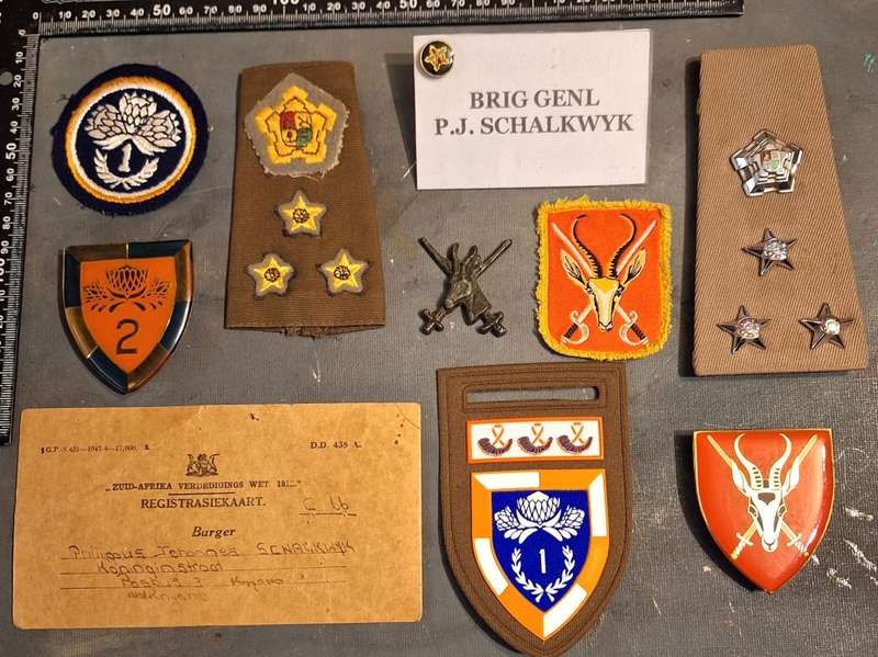 SADF BRIGADIER GENERAL P.J. SCHALKWYK LOT