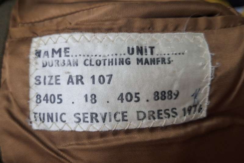 SADF W.O. NAMED TUNIC ,MINIATURE MEDALS AND PHOTO OF SOLDIER LOT