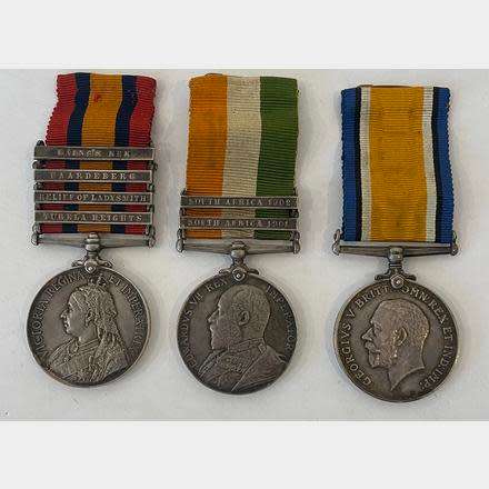 BOER WAR ,QSA,KSA & WW1 MEDALS