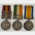 BOER WAR ,QSA,KSA & WW1 MEDALS