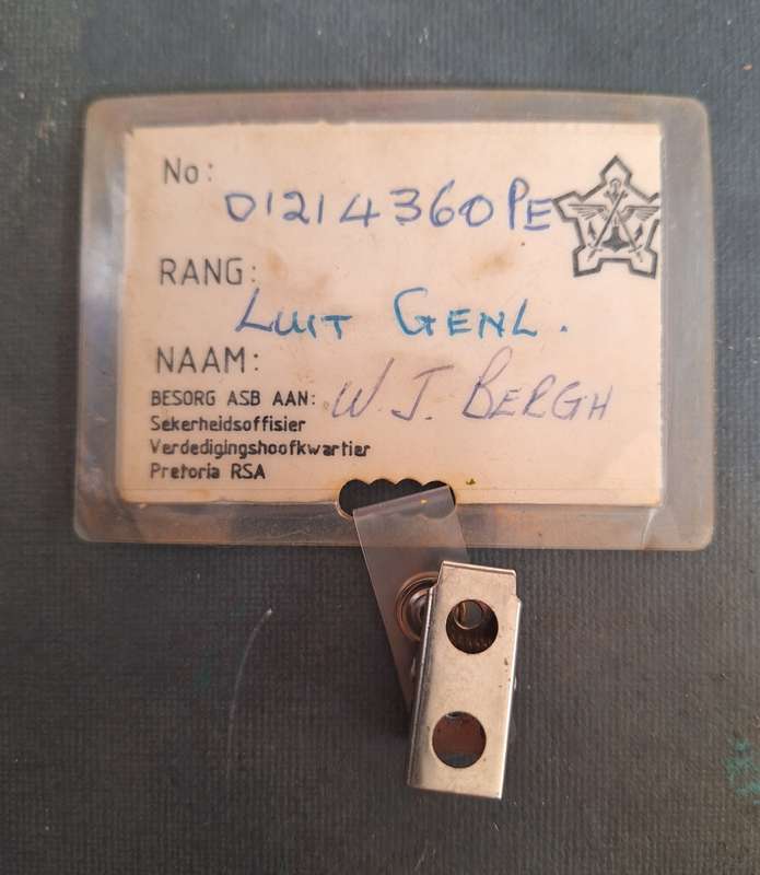 SAAF Lieutenant General W.J Bergh Group Lot