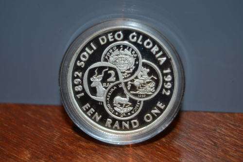 1992 Silver Protea R1 - Minting Centennial