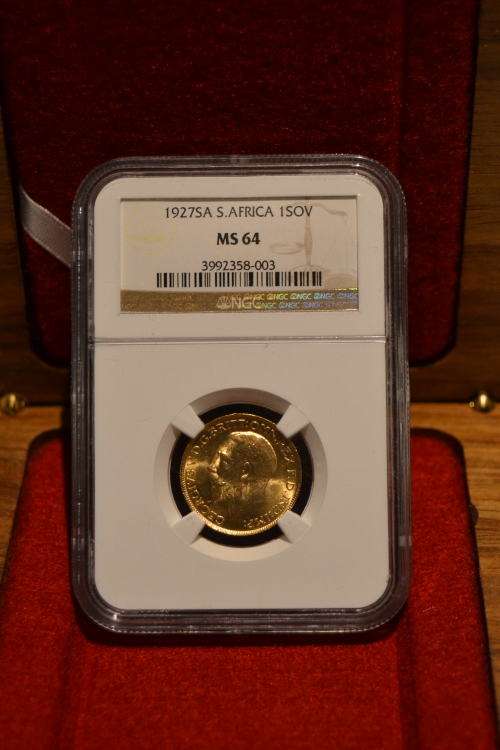 1927 S African Gold Sovereign