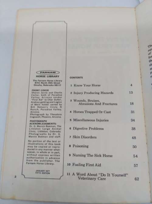 Know First Aid for Your Horse - G.Marvin Beeman