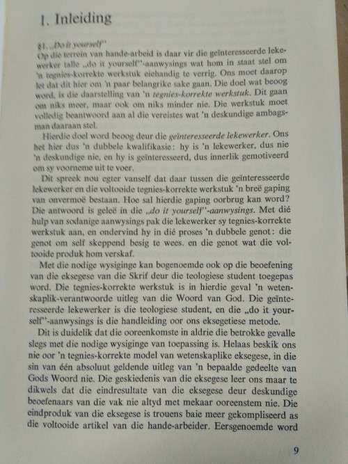 Metodiek van die Eksegese - P.A.Verhoef