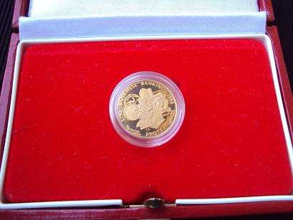 REDUCED !!! ****PROTEA 1993 - 200 YEARS OF BANKING COMMEMORATIVE TENTH OUNCE PROOF GOLD COIN.****