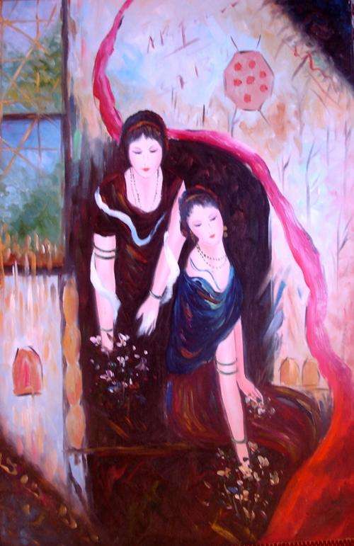 BARGAIN  !!!!!!!!!!!!!!!!! ORIGINAL OIL PAINTING ON CANVAS 60CM X 90CM