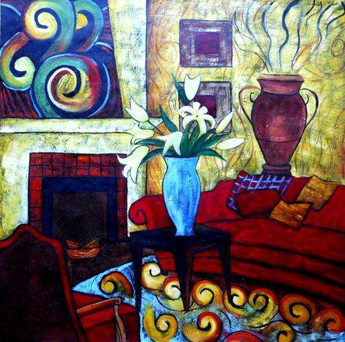 M SCOTT, OIL PAINTING, !!!!!!! R5 000-00 !!!!!!!!