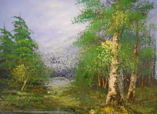 22CM X 28CM , CANVAS OIL PAINTING,  !!! R800-00 !!!