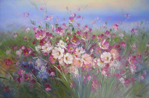 52CM X 78CM, FRAMED, CANVAS OIL PAINTING, !!!! R4 500-00 !!!!