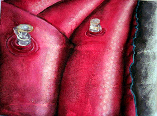 SA Artist - NDowning - Lilo close-up - Oil on textured on Supawood frame - Ready to hang!