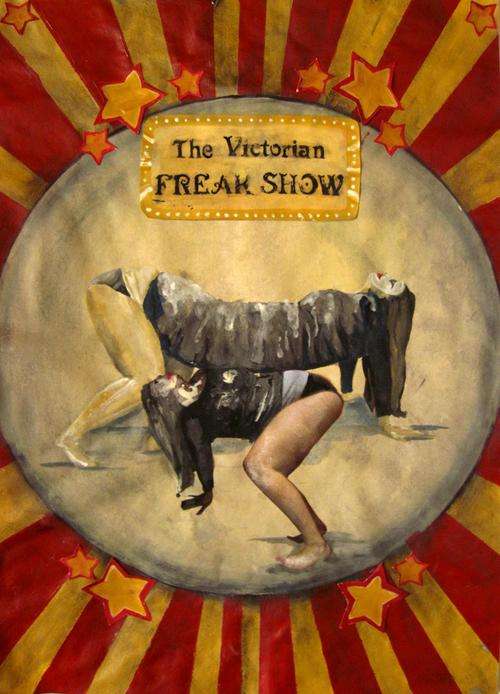 The Victorian Freak Show Poster - N Downing - SA artist