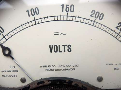 1950 Weir Elec Inst Co Ltd Voltmeter Bradford-on-Avon England collectible vintage machine