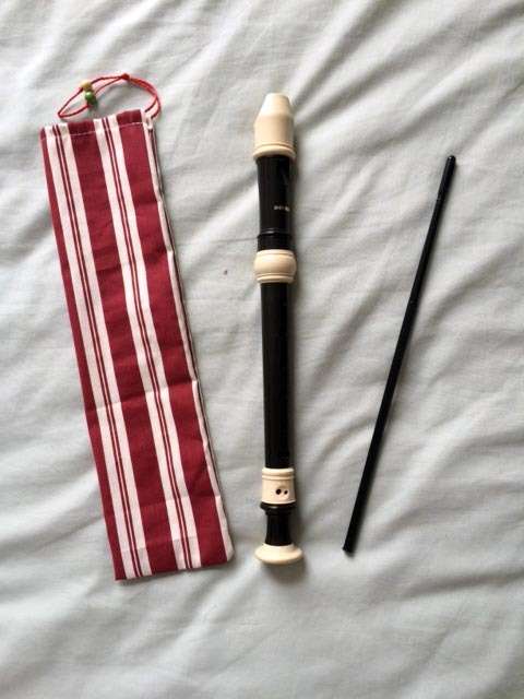 back to school stationery recorder music instrument cleaning rod bad