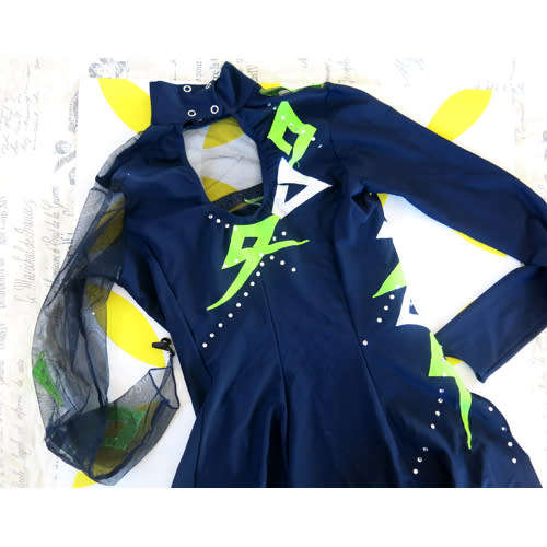 Girl's rhythmic gymnastics dress  (size 30, 12 - 14 yrs)