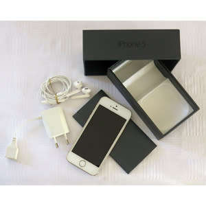Gold Apple iPhone 5S (16GB) + Earpods with Remote & Mic + USB Power Adaptor + Cover