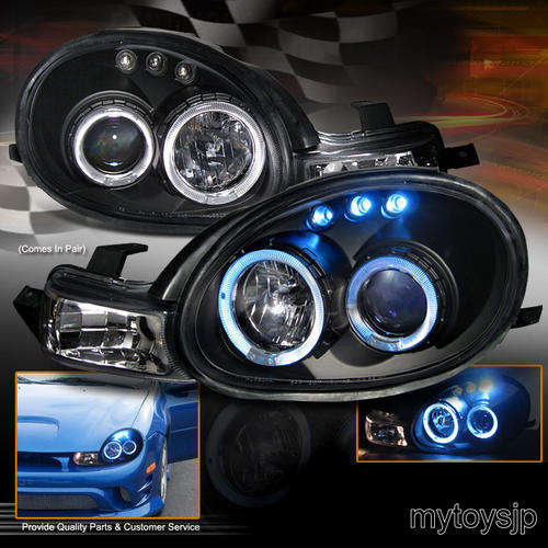 00-02 Chrysler Neon Halo Projector Headlight with L.E.D BLACK