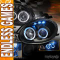 00-02 Chrysler Neon Halo Projector Headlight with L.E.D BLACK